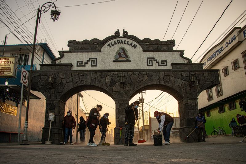Faena comunitaria para la celebración del Miércoles de Ceniza en honor al Señor de Tlapalita