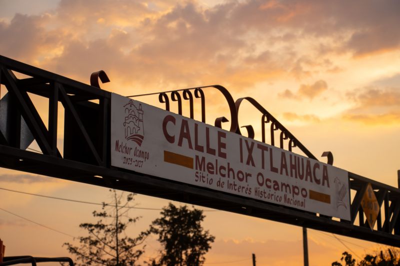 Inauguramos arco de restricción de altura en calle Ixtlahuaca en beneficio de 30 mil habitantes
