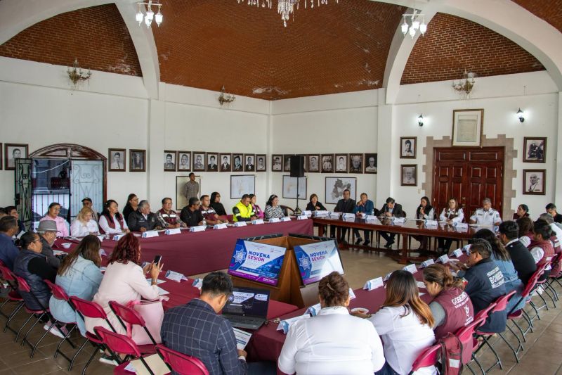Llevan a cabo Sesión Ordinaria del Consejo Municipal de Seguridad Pública en Melchor Ocampo