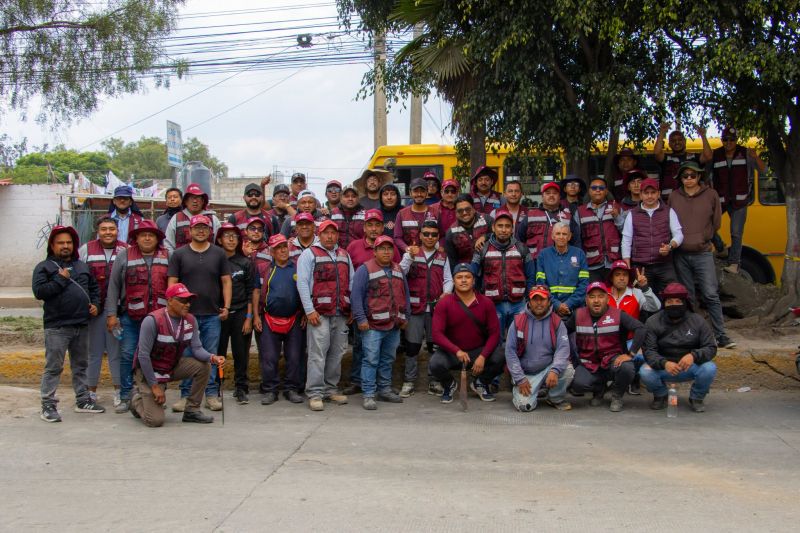 Gobierno de Melchor Ocampo realiza acciones complementarias al reencarpetamiento del Boulevard Cente