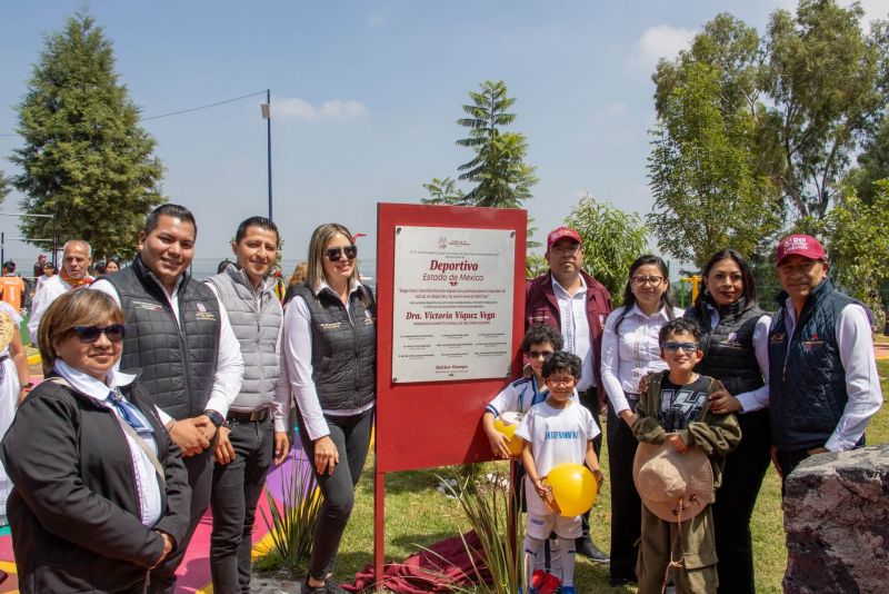 Melchor Ocampo inaugura la nueva cancha de fútbol 5 y fortalece los espacios deportivos para las fam